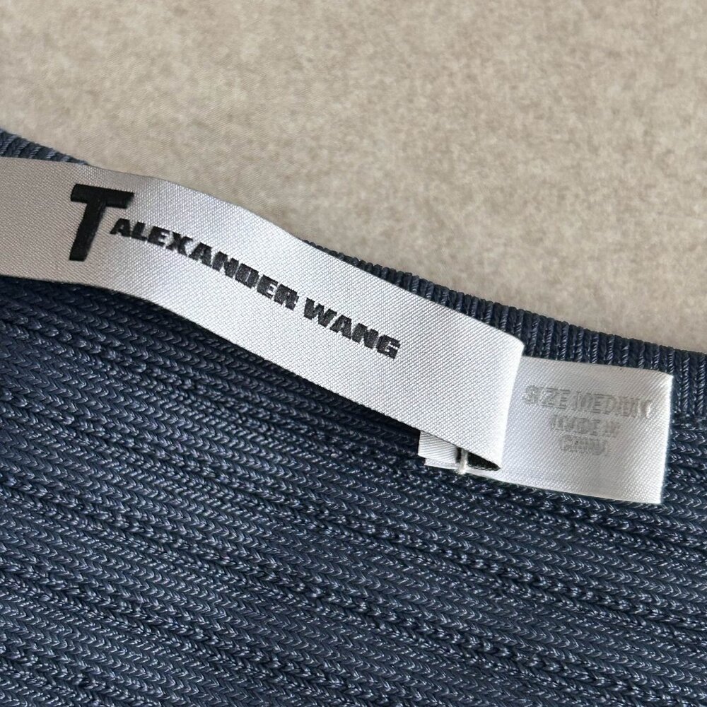 T By Alexander Wang Cutout Ribbed-Knit Mini Dress… - image 6